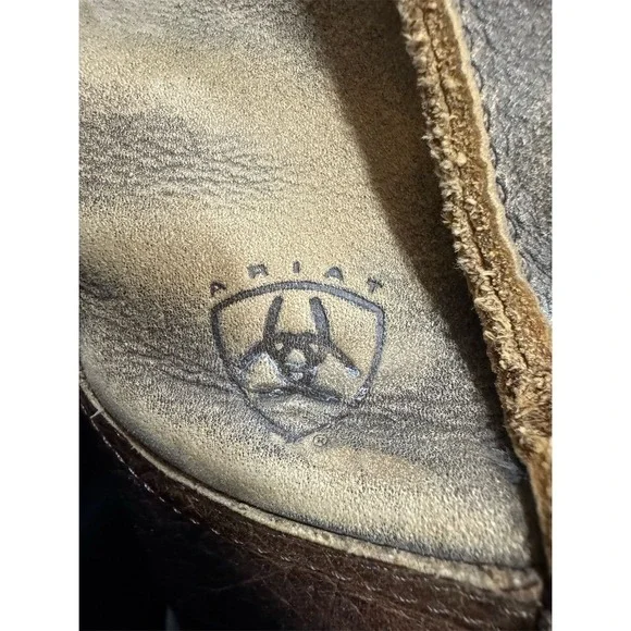 Ariat Men's Rambler Western Cowboy‎ Boots Brown Size 10D Square Toe - Picture 14 of 14